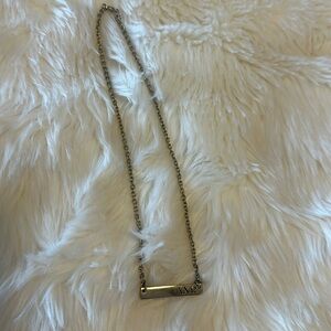 Alpha Chi Omega silver Necklace